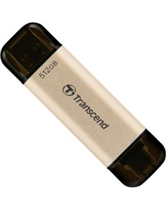 Флеш накопитель USB Накопитель 128GB JETFLASH USB3 2 TLC High Speed Type C и Type A 420 400 МБ с Transcend