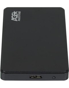 Внешний корпус для HDD AgeStar 3UB2P2 SATA III пластик черный 2 5 Age star