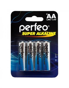 Батарейки LR6 4BL Super Alkaline AA 4 шт Perfeo