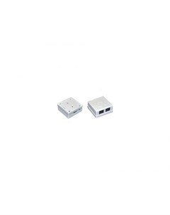 Розетка для RJ45 UTP кат 5е 2 выхода белый CS2 1C5EU 22 Itk