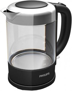 Чайник HD 9340 90 2200 Вт чёрный 1 5 л металл стекло Philips