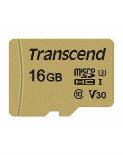 Флеш накопитель Карта памяти 16GB UHS I U3 microSD with Adapter MLC TS16GUSD5005 Transcend