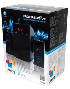 Колонки Progressive AP 230 2x15 35 Вт USB SD reader черный Dialog