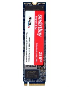 Твердотельный накопитель SSD M 2 256 Gb SBSSD 256GT PH12 M2P4 Read 3400Mb s Write 3100Mb s 3D NAND T Smartbuy
