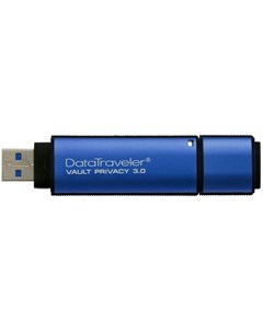 Внешний накопитель 64Gb USB Drive USB3 0 DataTraveler Vault Privacy 30 USB3 0 синий DTVP30 64GB Kingston