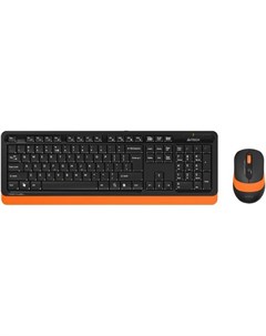 A 4Tech Клавиатура мышь A4 Fstyler FG1010 ORANGE клав черный оранжевый мышь черный оранжевый USB бес A4tech