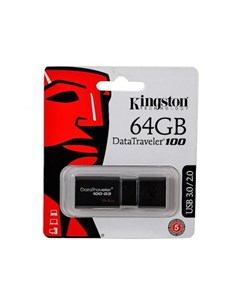 Флешка 64Gb DT100G3 64GB USB 3 0 черный Kingston
