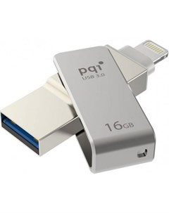 Флешка USB 16Gb iConnect mini серый 6I04 016GR1001 Pqi