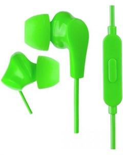 Наушники внутриканальные c микрофоном ALPHA зеленые Perfeo