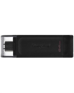 Флешка 64Gb DT70 64GB USB 3 0 черный Kingston