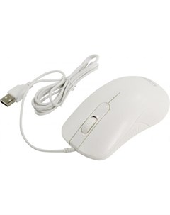 Мышь проводная CM 105 белый USB Cbr