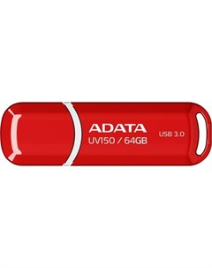 Флешка 64Gb UV150 USB 3 1 красный AUV150 64G RRD Adata