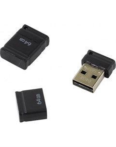 Флешка USB 64Gb NanoDrive USB2 0 черный QM64GUD NANO B Qumo