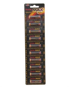 Батарейки Max LR03 10BL K3A 10 100 1000 32000 LR03 10 шт Kodak