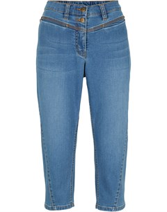 Капри джинсовые с декоративными швами Bonprix