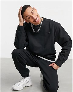Черный свитшот премиум класса от комплекта Adidas originals