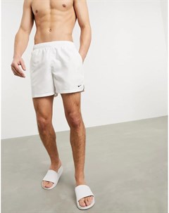 Белые шорты длиной 5 дюймов Volley Nike swimming