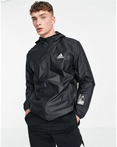 Черная куртка на молнии с капюшоном adidas Training Sportforia Adidas performance