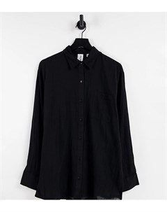 Oversized рубашка черного цвета от комплекта Collusion