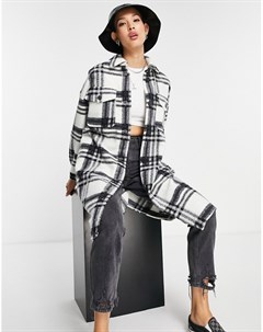 Удлиненная куртка рубашечного кроя в клетку Vero moda
