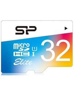 Флеш карта microSD 32GB Elite microSDHC Class 10 UHS I Colorful Silicon power
