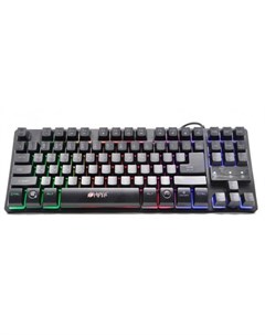 Игровая клавиатура GENOME GK 1 чёрная 87кл TKL USB мембранная RGB подсветка Hiper