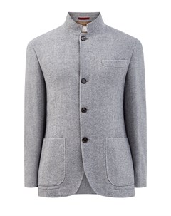 Куртка в стиле пиджака из шерстяного твида и кашемира Brunello cucinelli