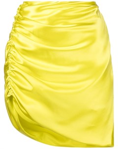 Шелковая юбка мини асимметричного кроя Michelle mason