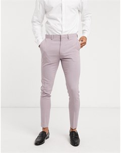 Супероблегающие брюки пыльно лилового цвета Asos design