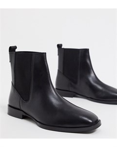 Черные ботинки челси для широкой стопы Asos design