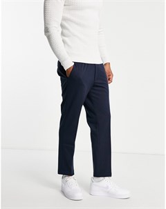 Трикотажные узкие брюки со складками и талией на резинке Harry brown