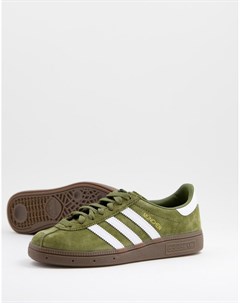 Зеленые кроссовки с каучуковой подошвой Munchen Adidas originals