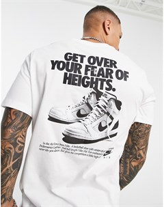 Белая футболка с принтом на спине Air Dunk Nike