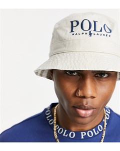 Кремовая двусторонняя панама с логотипом x ASOS Exclusive Collab Polo ralph lauren