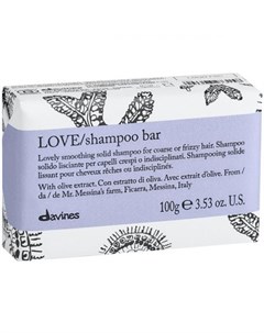 Шампунь Love Shampoo Bar Твёрдый для Разглаживания Завитка 100г Davines