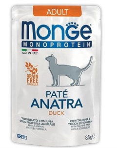 Пауч Cat Monoprotein Pouch Утка для кошек 85гр Monge