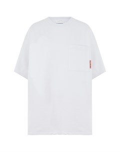 Белая футболка с накладным карманом Acne studios