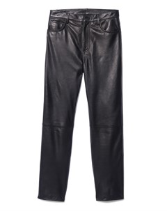 Черные кожаные брюки Sandro