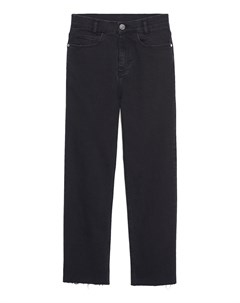 Укороченные прямые джинсы черного цвета Sandro
