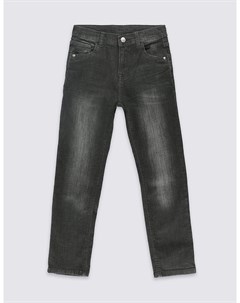 Чёрные джинсы с потёртостями для мальчика 3 14 лет Marks & spencer