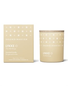 Свеча ароматическая Skandinavisk Lykke с крышкой 65 г