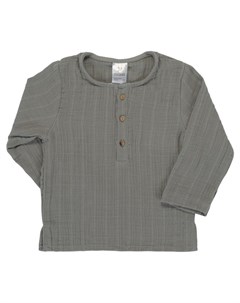 Рубашка из хлопкового муслина 18 24 M Essential серый Tkano