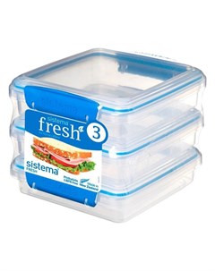 Набор контейнеров для сэндвичей 3 шт 450 мл Fresh Sistema