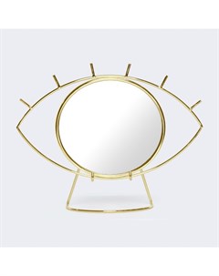 Зеркало настольное Cyclops золотой Doiy