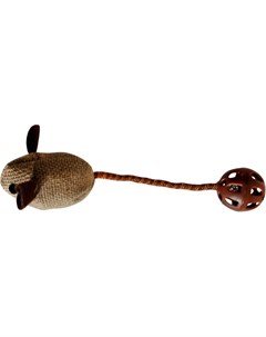 Игрушка для кошек Natural Мышка с мячом на хвосте и кошачьей мятой WB17627 Chomper