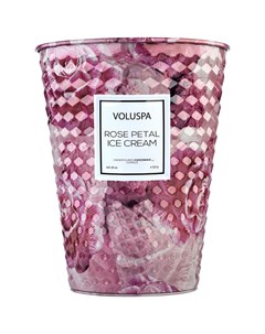 Аромасвеча Мороженое с лепестками роз Voluspa