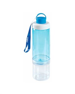 Бутылка для воды 500мл с контейнером для снеков 250мл WATER TO GO цвет зеленый Snips