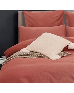 Комплект постельного белья 1 5 спальный розовый коричневый Pappel