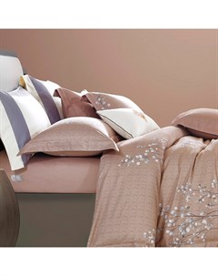Комплект постельного белья семейный 4 предмета розовый Pappel