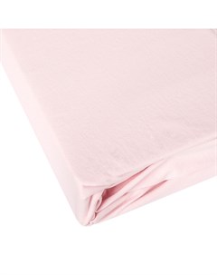 Простыня на резинке 2 спальная Elastic 200x200см цвет светло розовый Janine